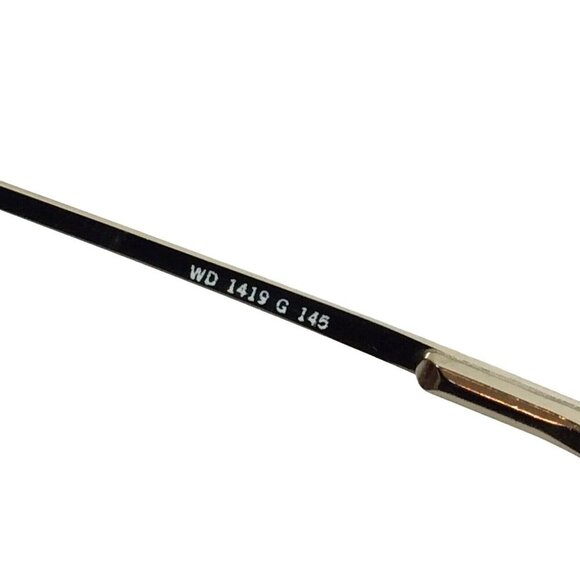 Wilshire Designs 1419 Mens Gold Metal Aviator Eyeglass Frames 55 18 145 - Picture 8 of 9